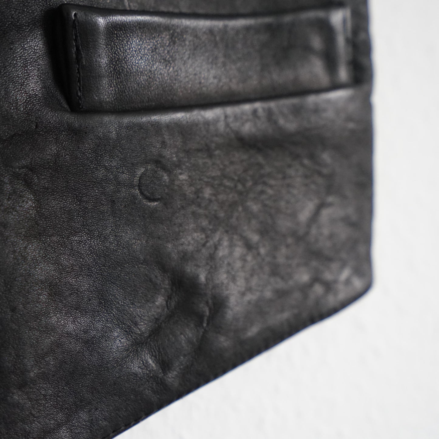 Vintage leather Vest men Size S-M