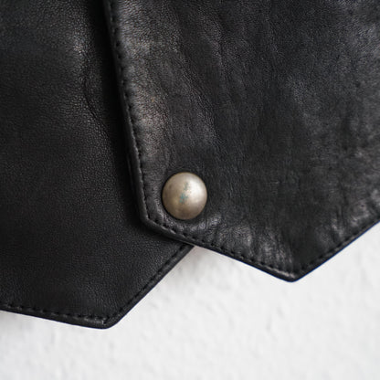 Vintage leather Vest men Size S-M