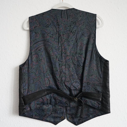 Vintage leather Vest men Size S-M