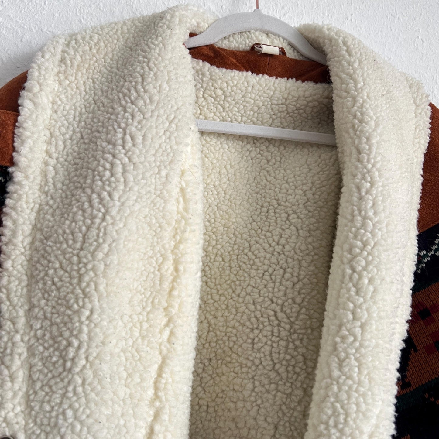 Vintage Leather Bomber Jacket men Size M