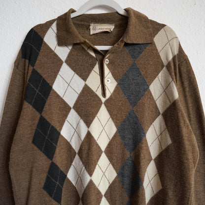 Vintage grandpa Pullover men size L