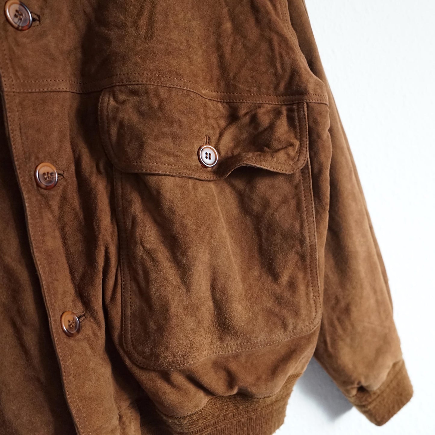 Vintage 70s suede jacket men size M-L