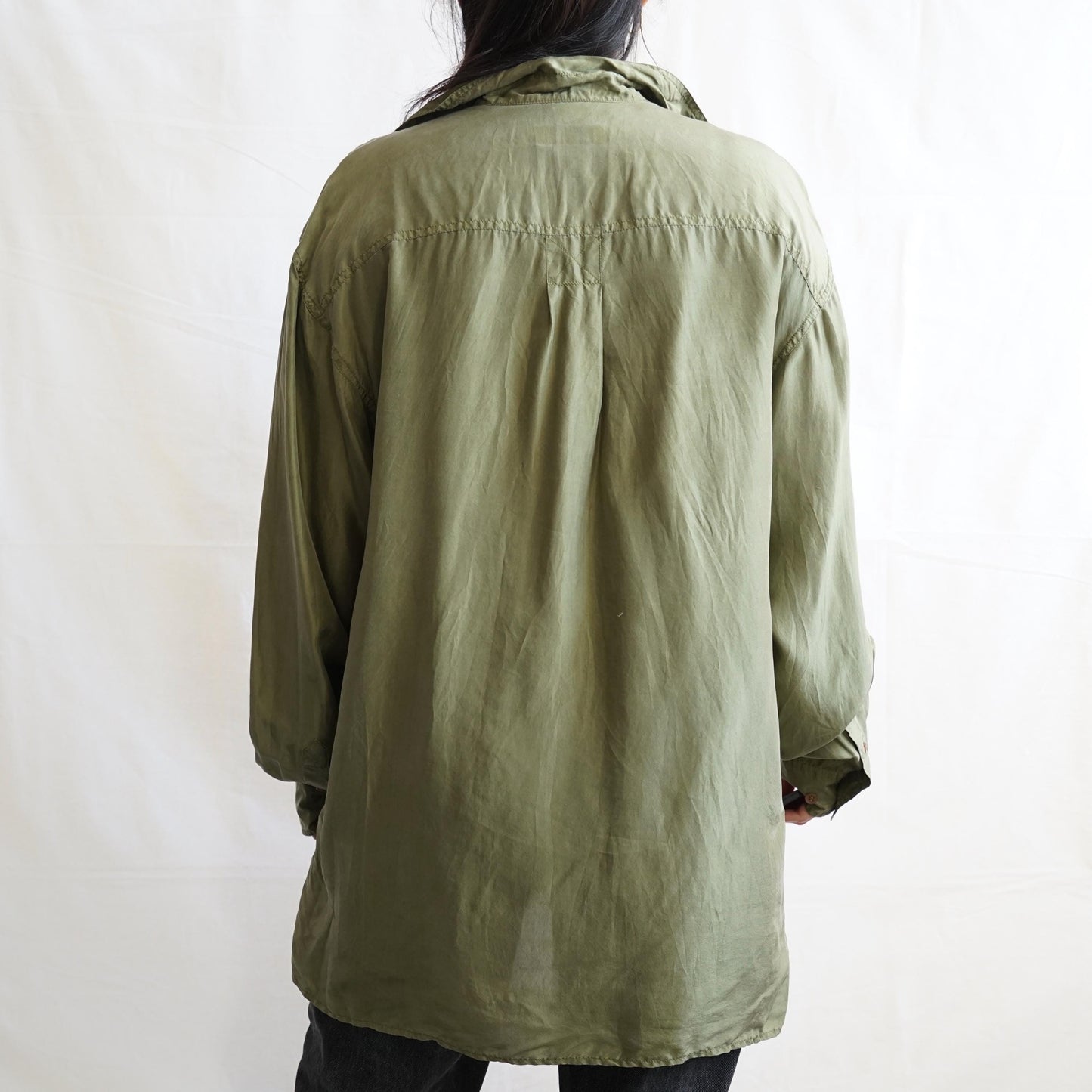 Vintage 90s silk Shirt size M-L