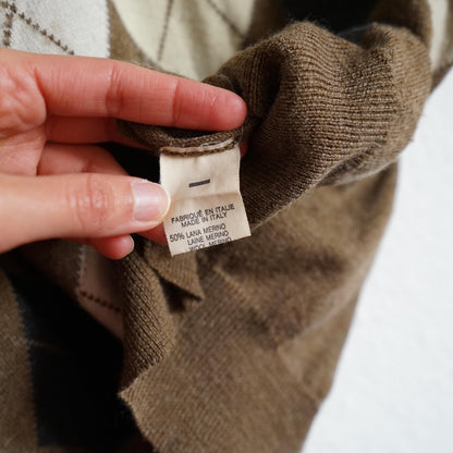 Vintage grandpa Pullover men size L