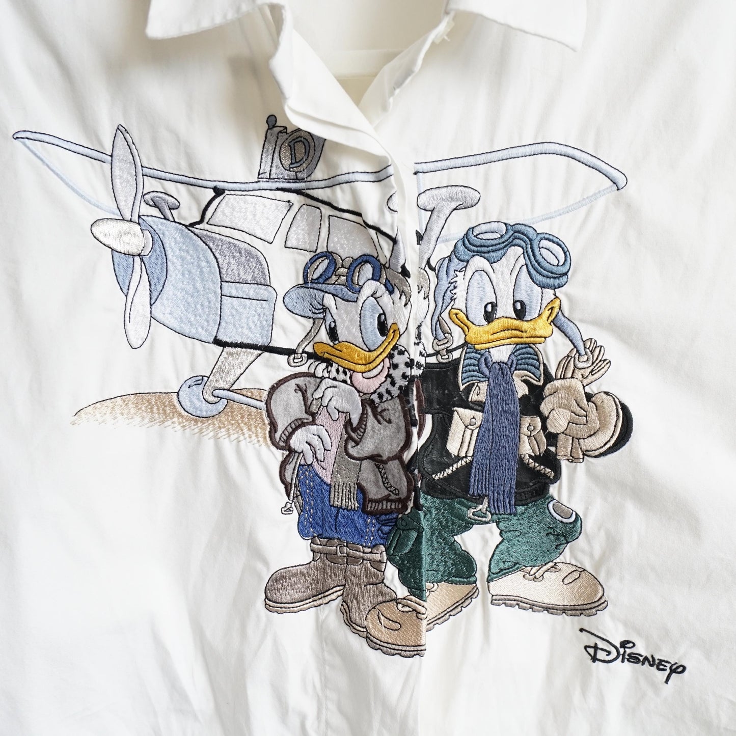 Vintage Disney Shirt size L Donald Duck Shirt embroidery