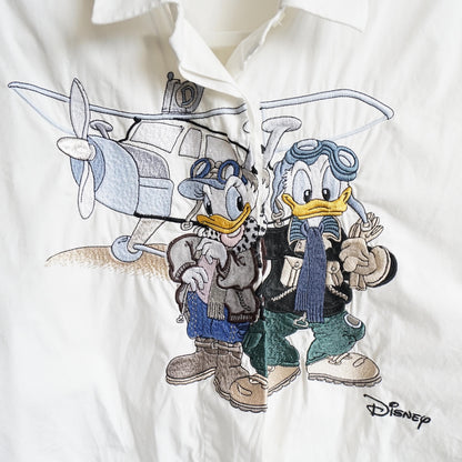 Vintage Disney Shirt size L Donald Duck Shirt embroidery