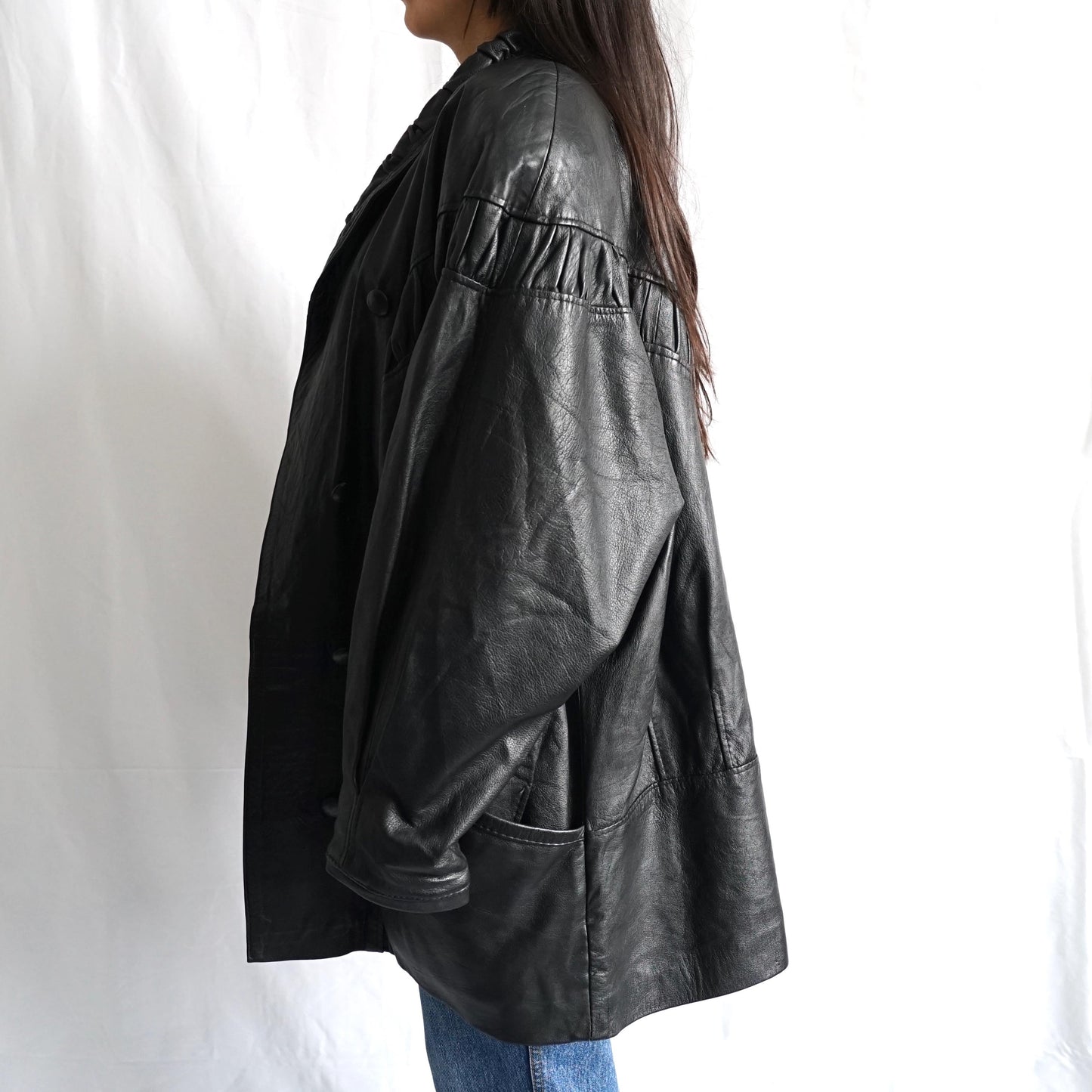 Vintage 80s leather jacket size L