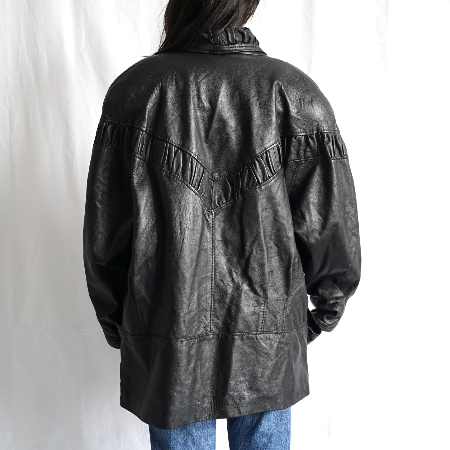 Vintage 80s leather jacket size L
