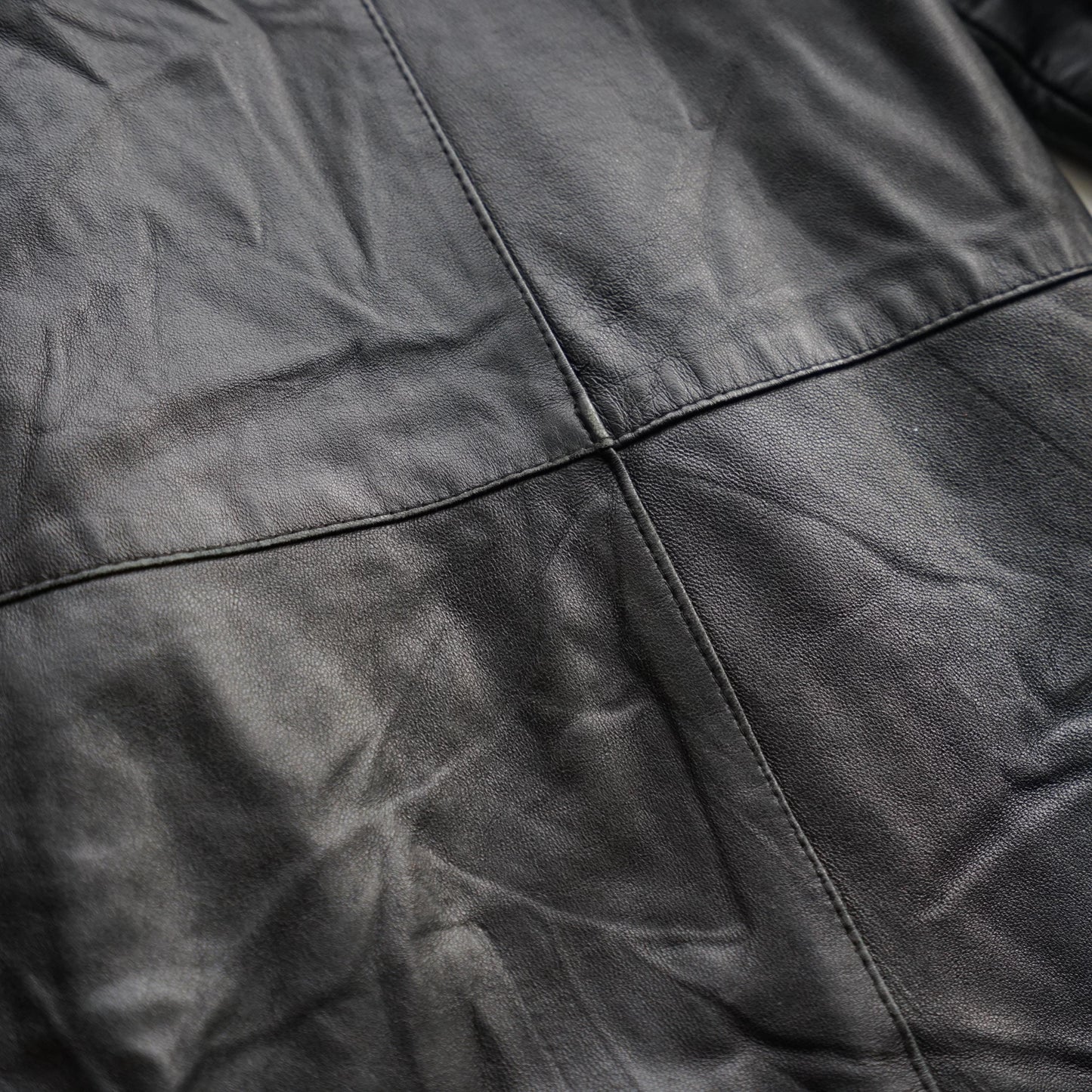 Vintage 90s leather coat size M