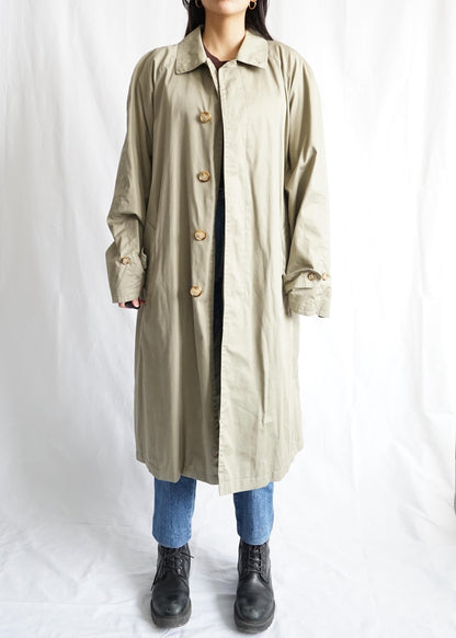 Vintage 70s Trench Coat Size L beige coat