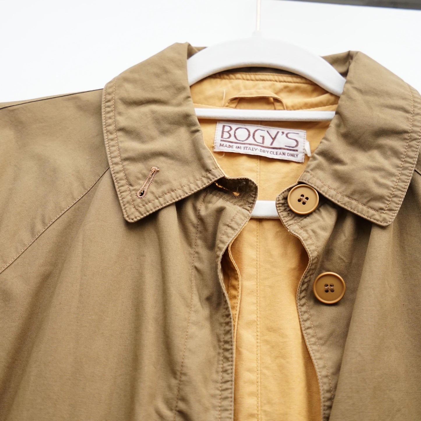Vintage 70s Trench Coat Size M brown