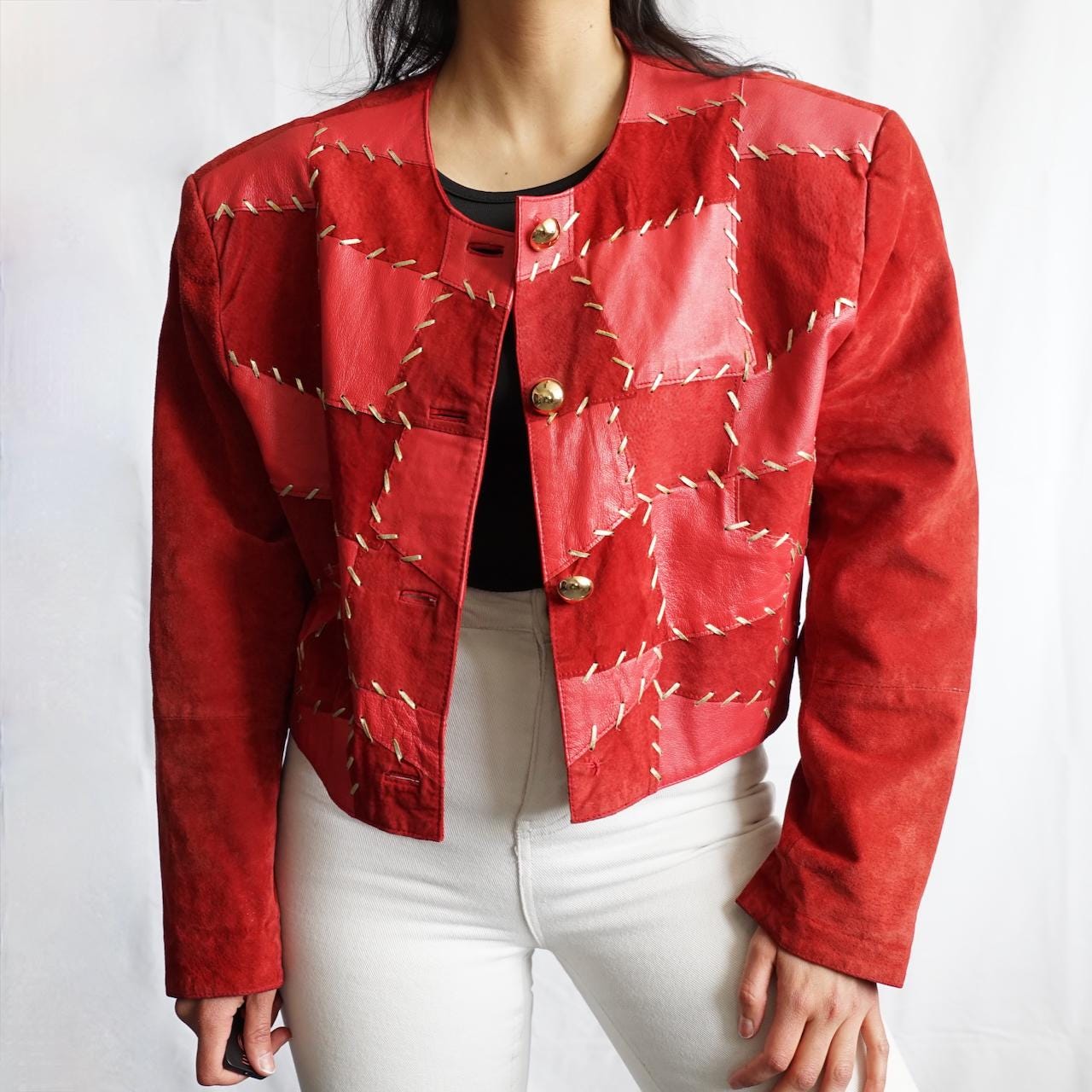 Vintage 80s leather jacket size M-L