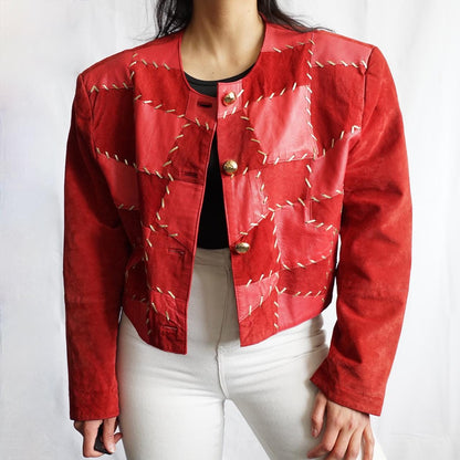 Vintage 80s leather jacket size M-L