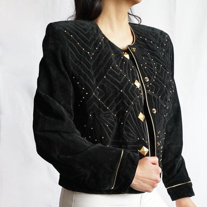 Vintage 80s leather jacket size S-M