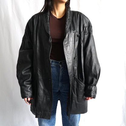 Vintage 80s leather jacket size L