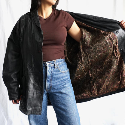 Vintage 80s leather jacket size L
