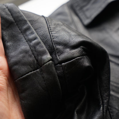 Vintage 90s leather coat size M