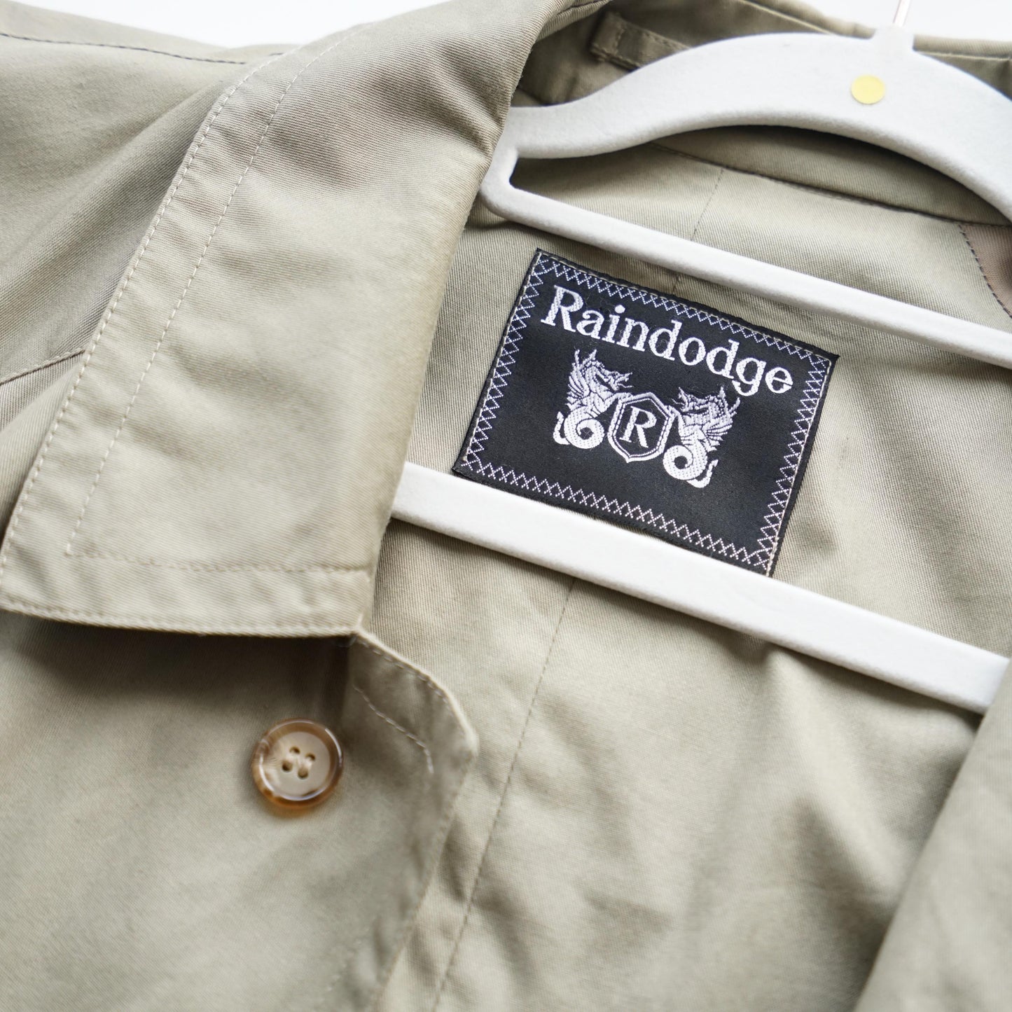 Vintage 70s Trench Coat Size L beige coat