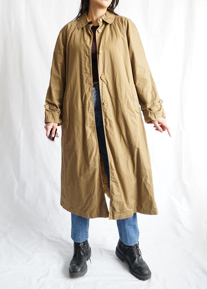 Vintage 70s Trench Coat Size M brown