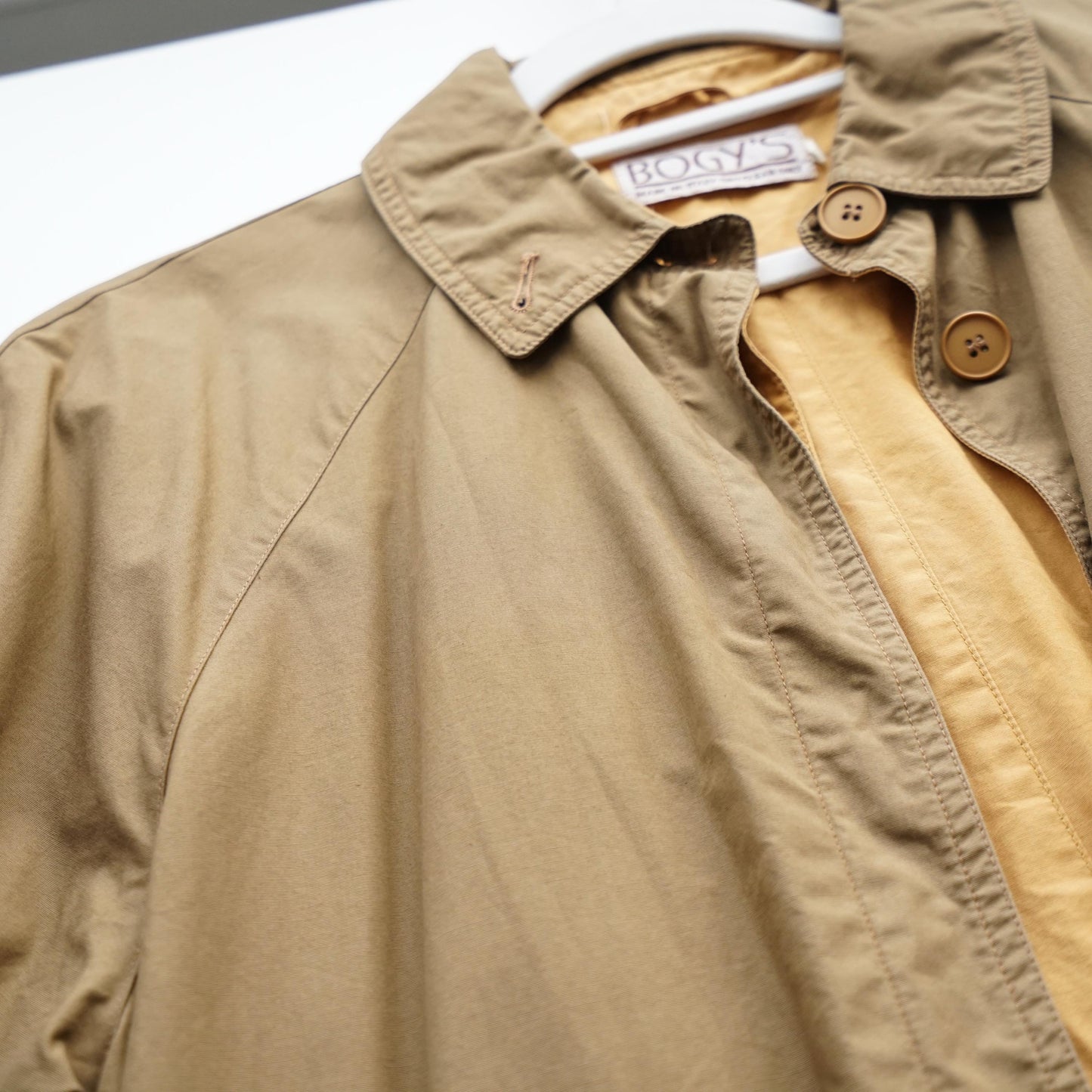 Vintage 70s Trench Coat Size M brown