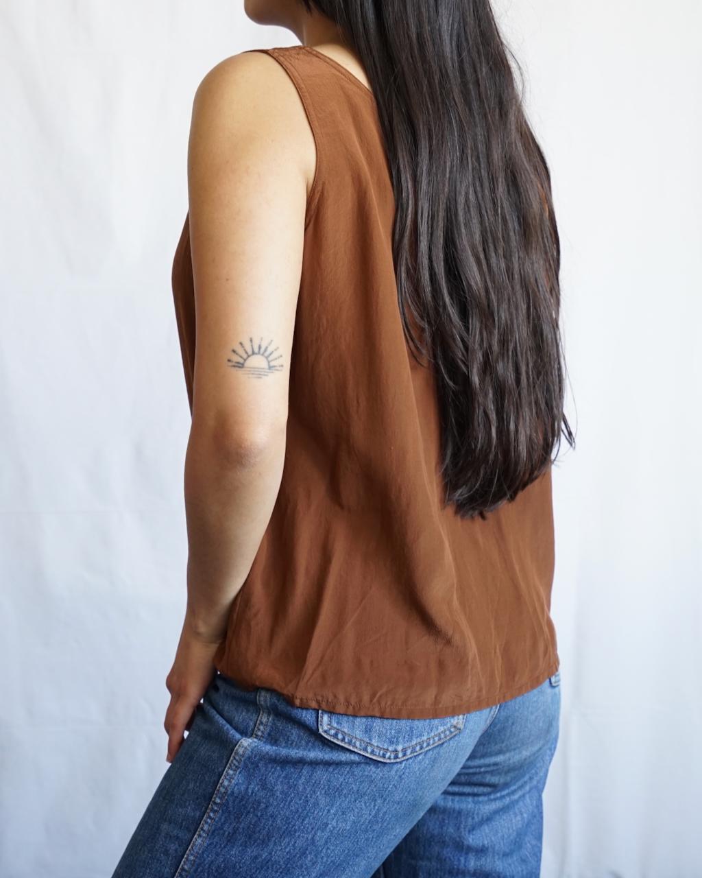 Vintage 90s Blouse size M - silk top