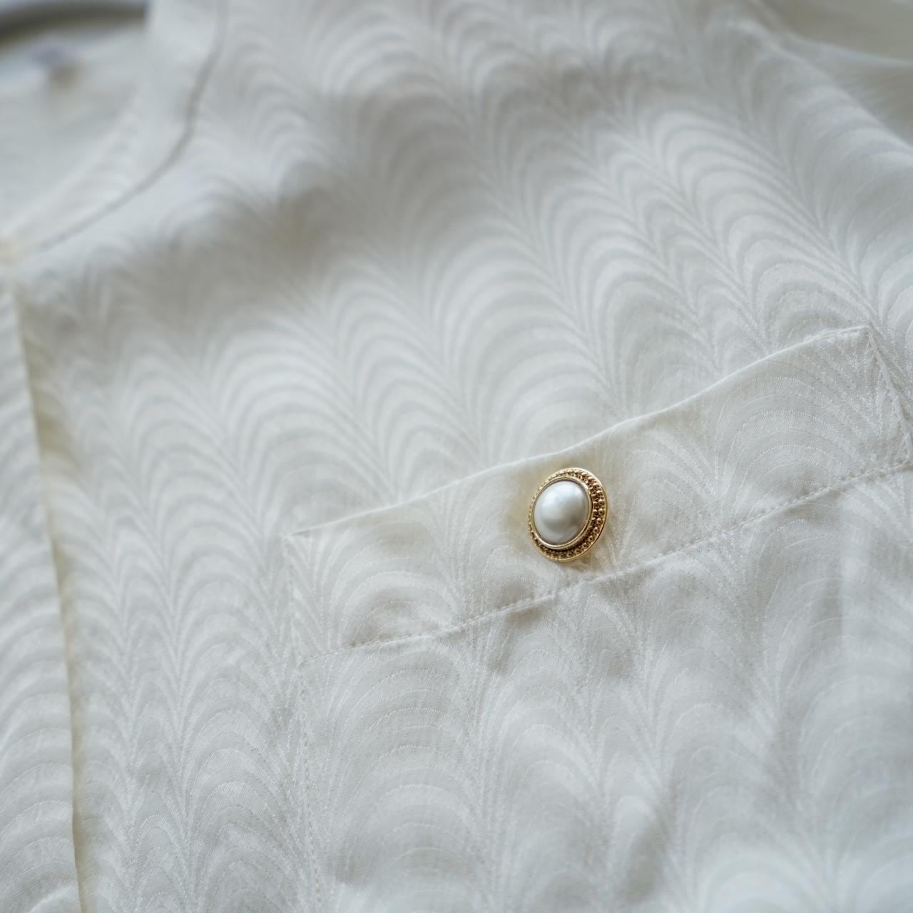 Vintage 80s Blouse size M-L - silk blend