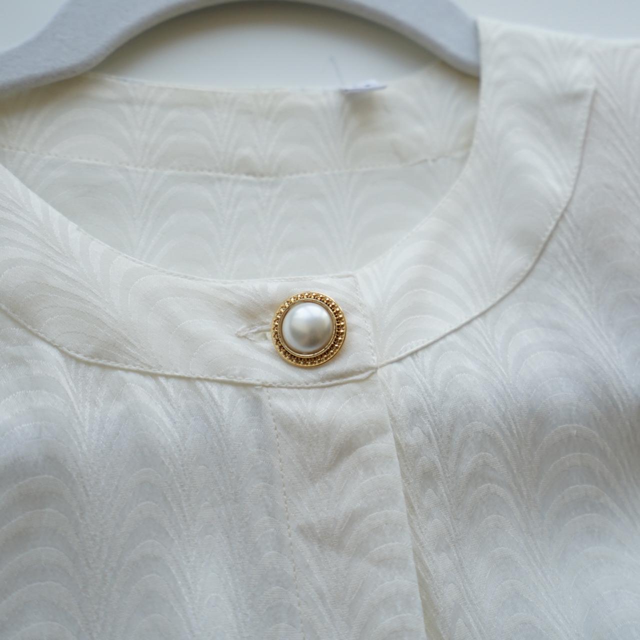 Vintage 80s Blouse size M-L - silk blend