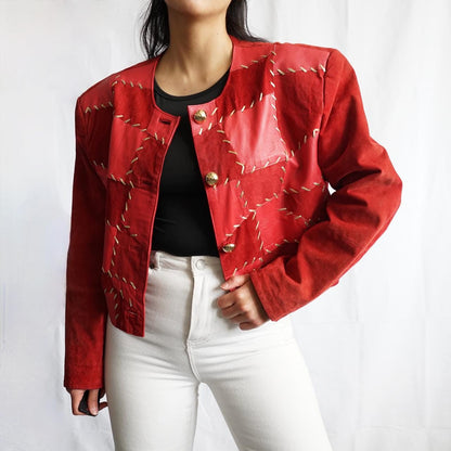 Vintage 80s leather jacket size M-L