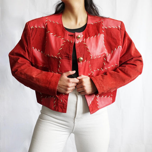 Vintage 80s leather jacket size M-L