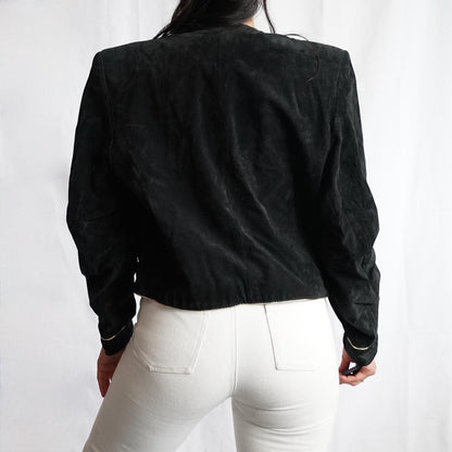 Vintage 80s leather jacket size S-M