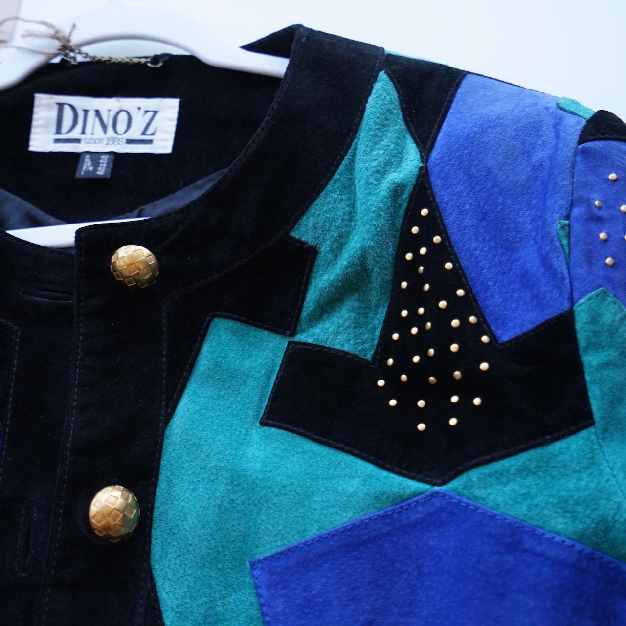 Vintage 80s leather jacket size M-L Dino'z
