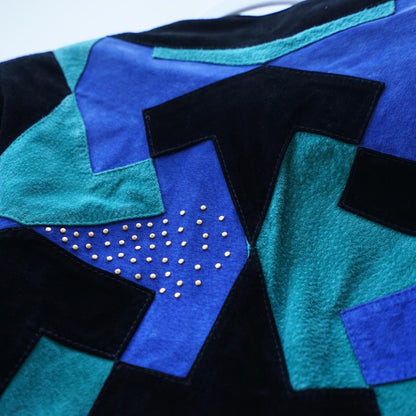 Vintage 80s leather jacket size M-L Dino'z