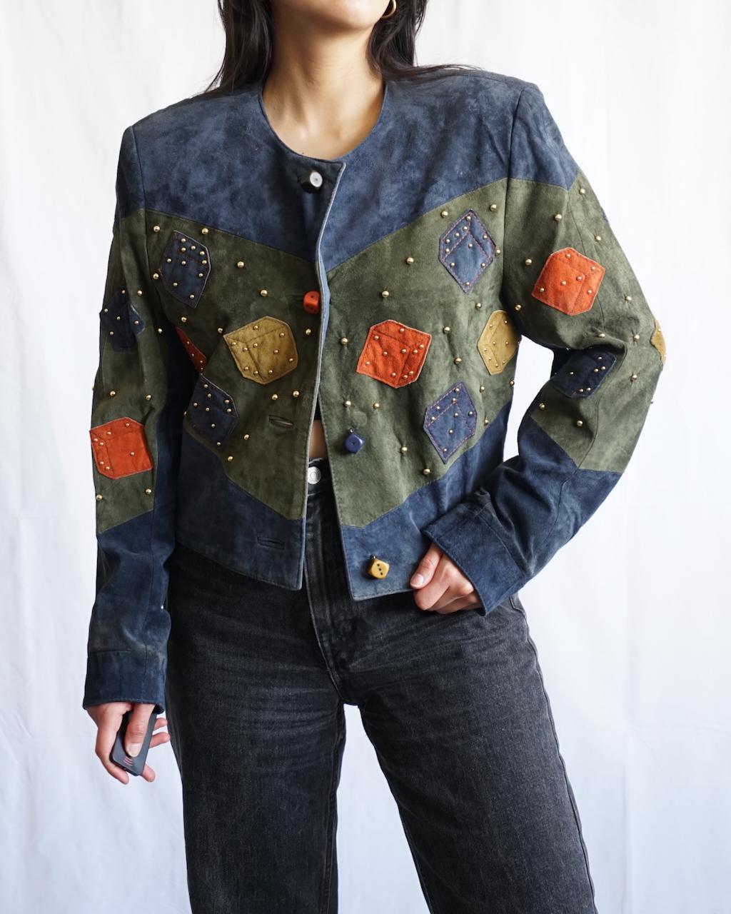 Vintage 80s leather jacket size S