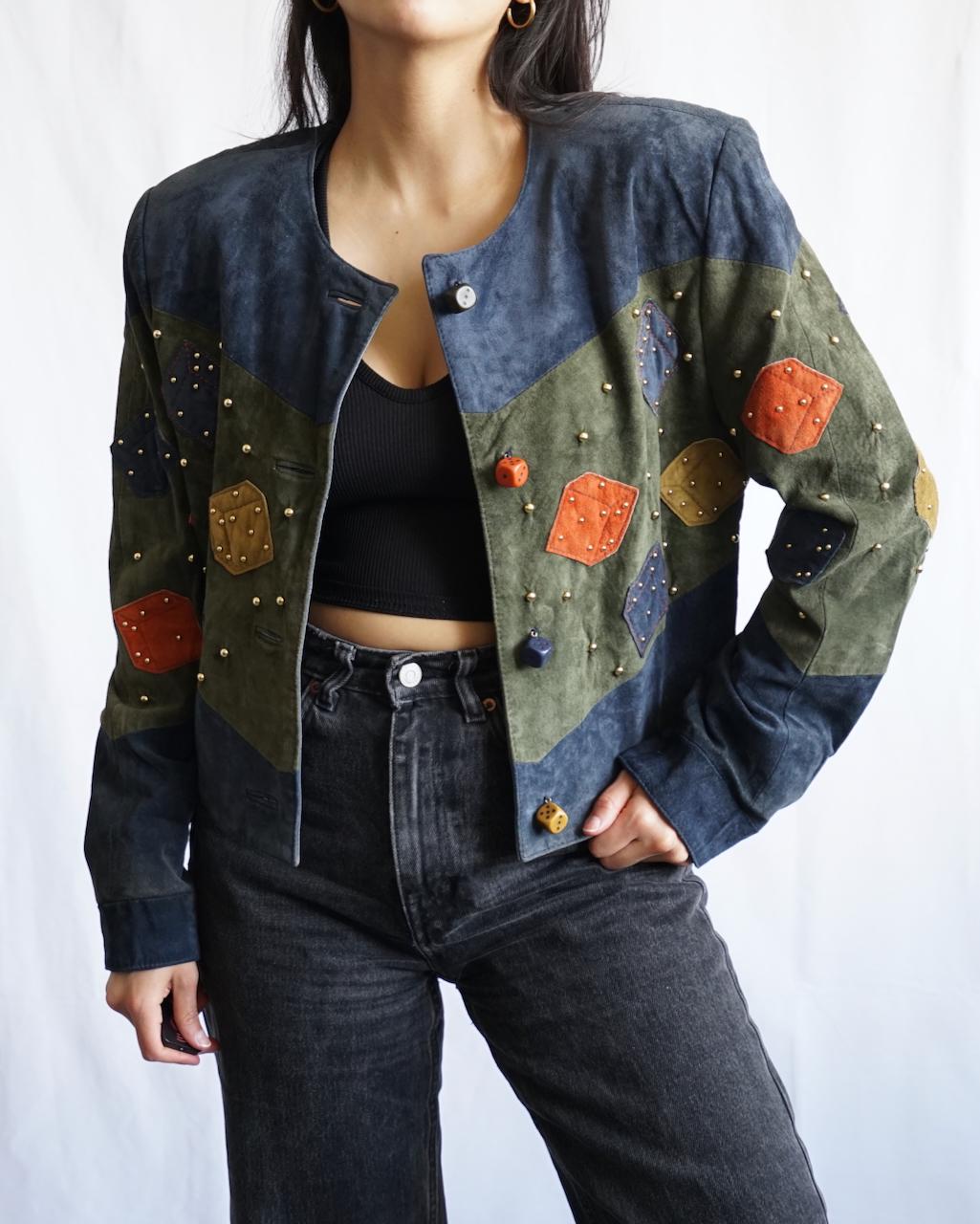 Vintage 80s leather jacket size S