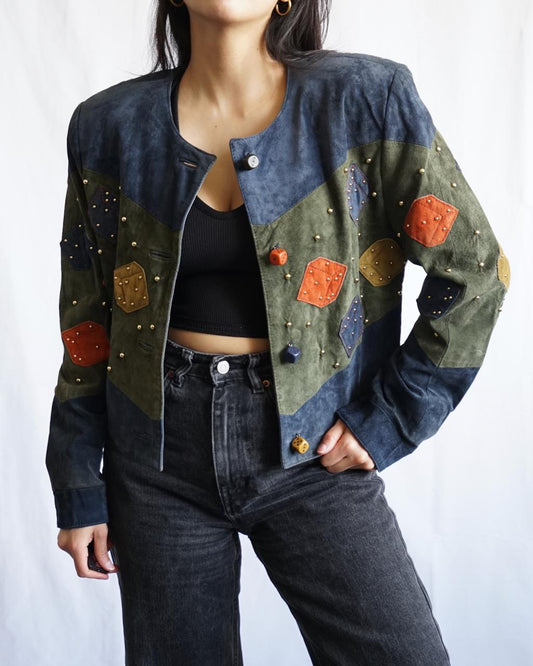 Vintage 80s leather jacket size S