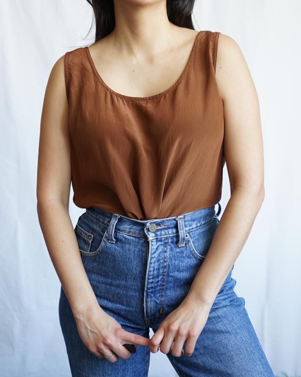 Vintage 90s Blouse size M - silk top