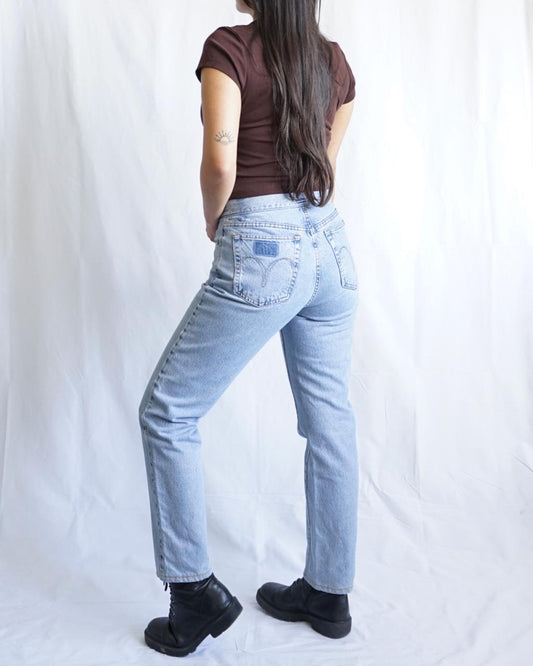 Vintage 90s Light Wash Mom Jeans size XS-S