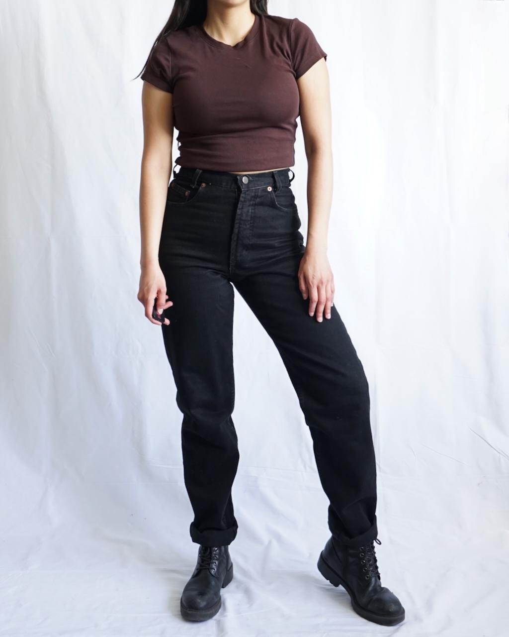 Vintage 90s Jeans size S - black mom jeans