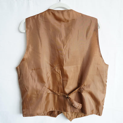Vintage 70s suede Vest men Size M
