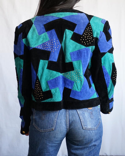 Vintage 80s leather jacket size M-L Dino'z