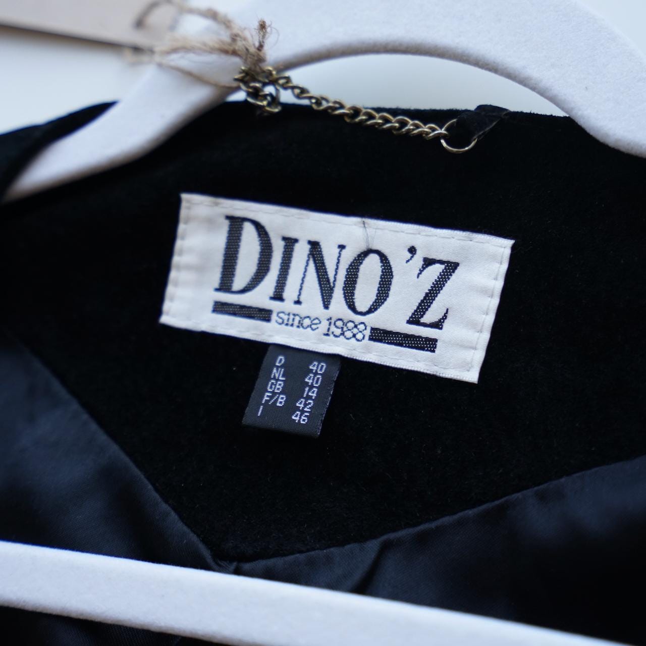Vintage 80s leather jacket size M-L Dino'z