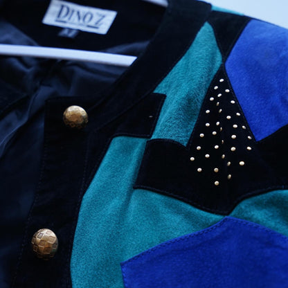 Vintage 80s leather jacket size M-L Dino'z