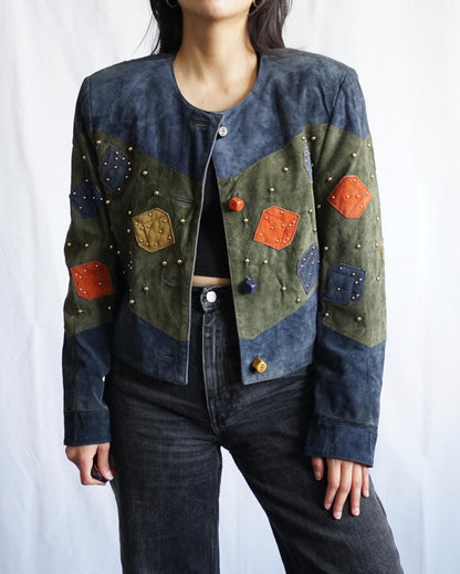 Vintage 80s leather jacket size S