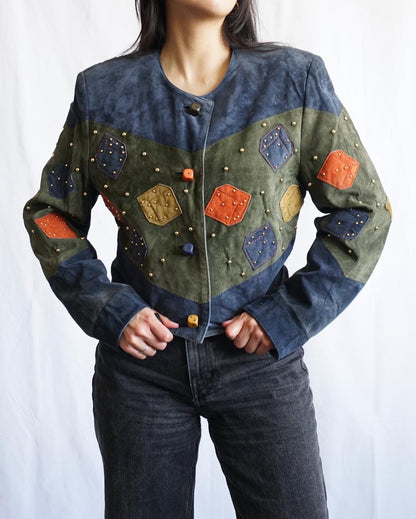 Vintage 80s leather jacket size S
