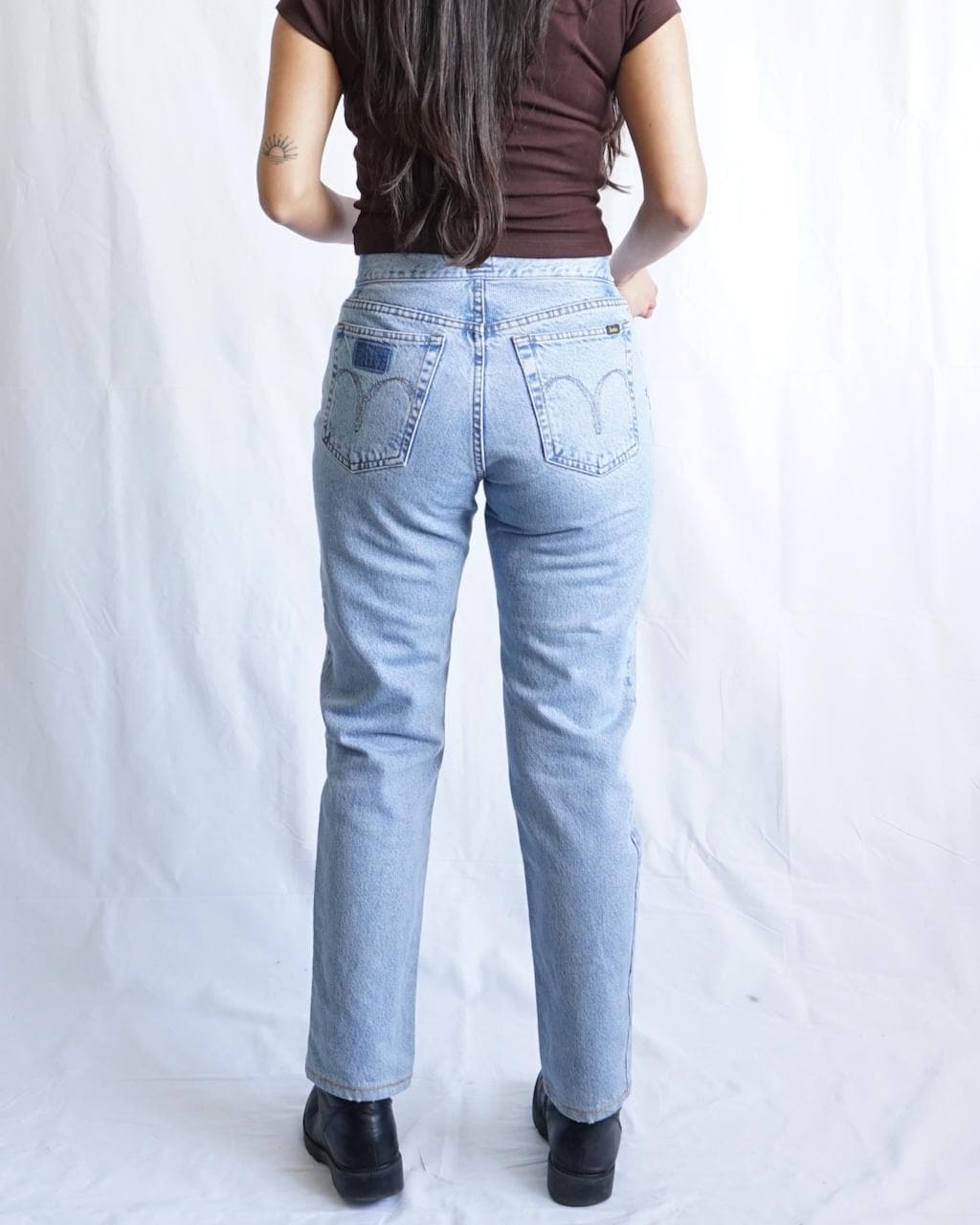 Vintage 90s Light Wash Mom Jeans size XS-S