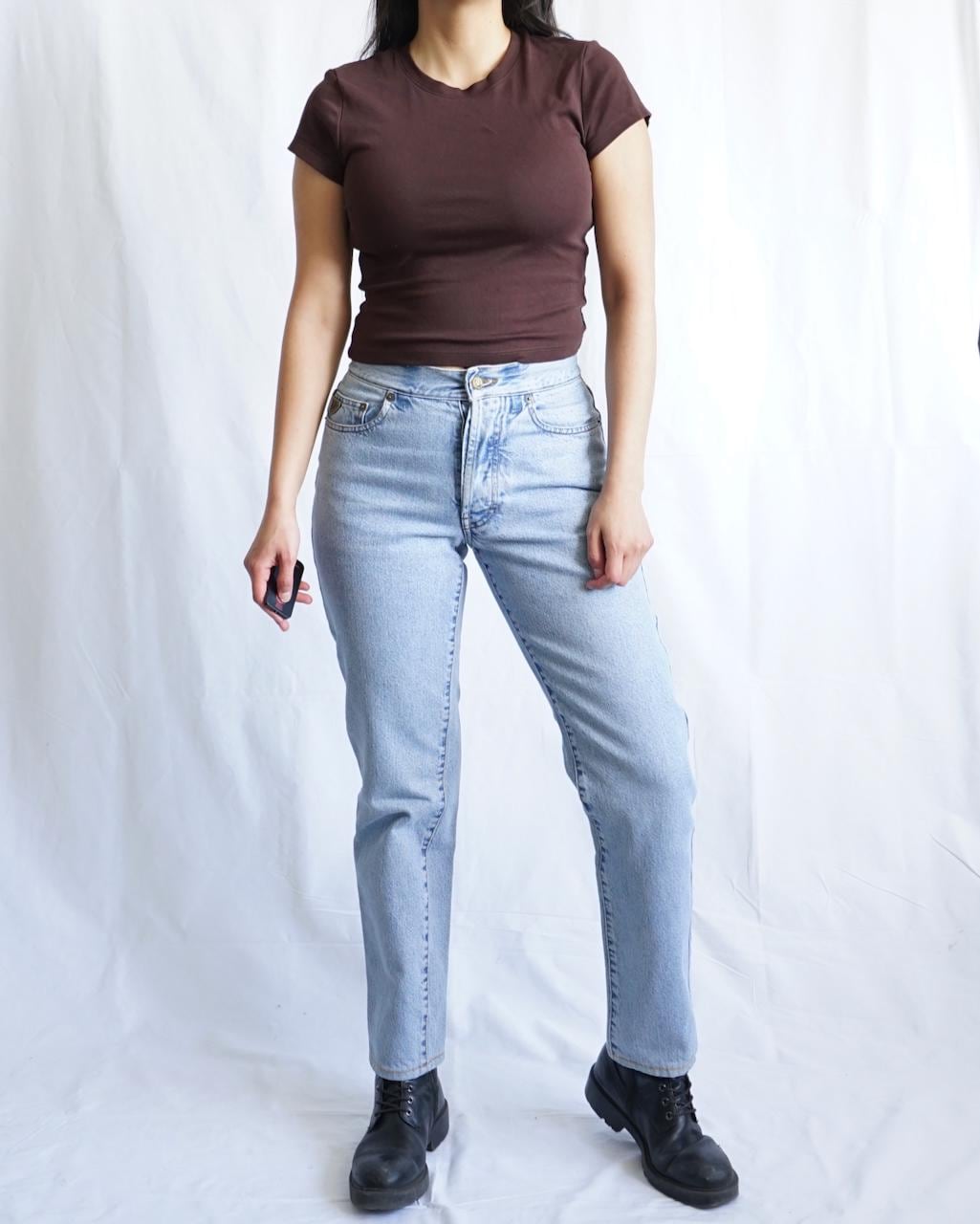 Vintage 90s Light Wash Mom Jeans size XS-S