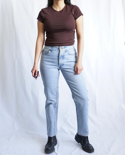 Vintage 90s Light Wash Mom Jeans size XS-S