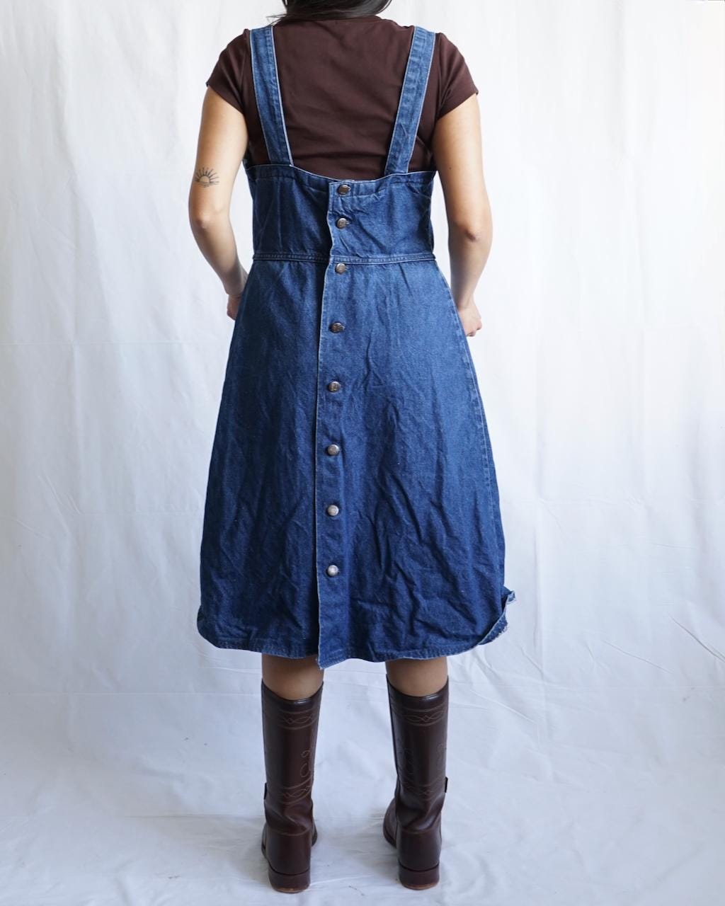 Vintage 90s denim dress Size L