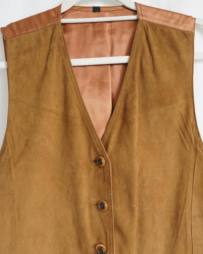 Vintage 70s suede Vest Size M