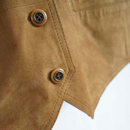 Vintage 70s suede Vest Size M